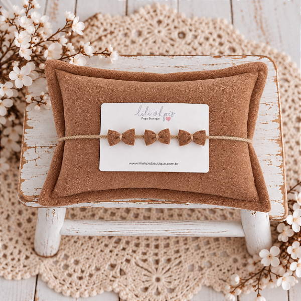 Travesseiro e Headband Caramelo