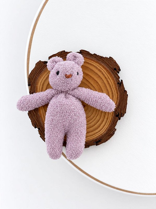 Ursinho Algodão Doce Lilás