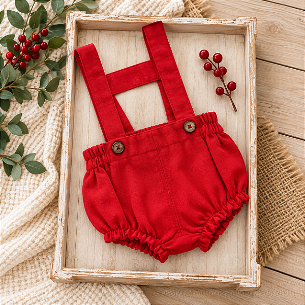 Blommer Linho Vermelho com Alça Removível