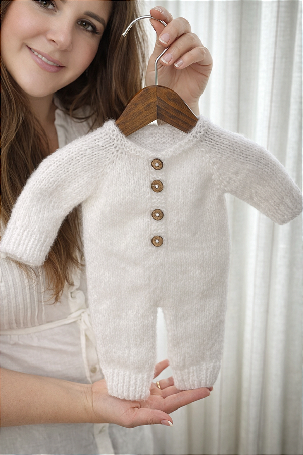 Macacão Mohair Branco