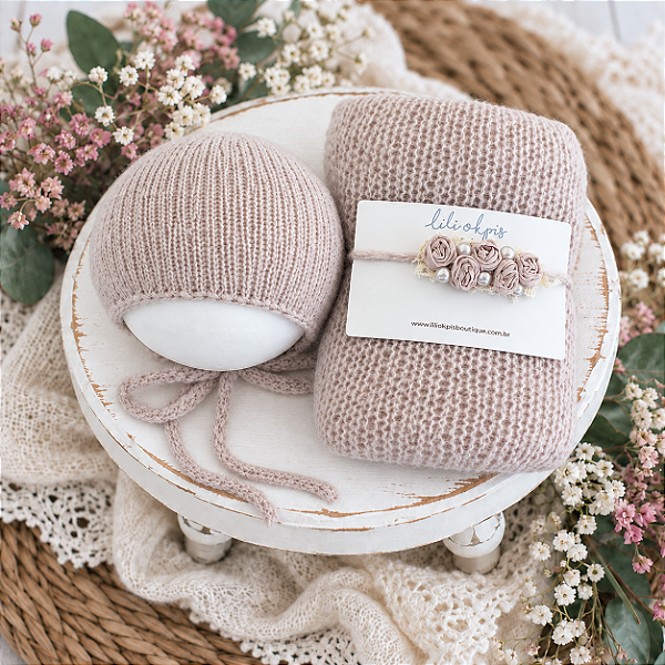 Kit Wrap Mohair Rosa Nude