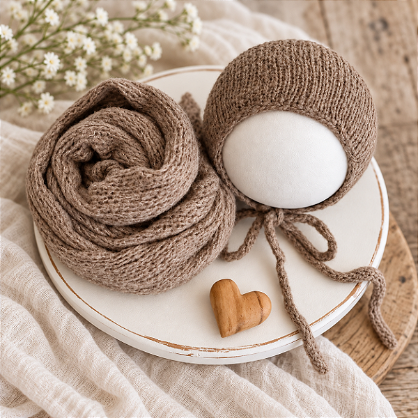 Conjunto Wrap Mohair Canoas