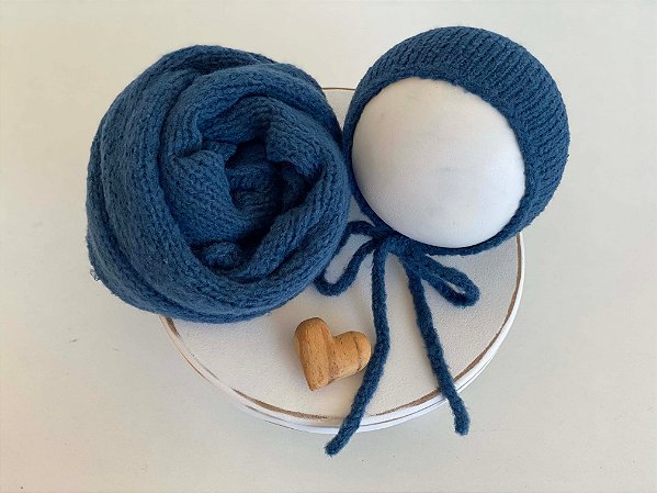 Conjunto Wrap Mohair Blue Star