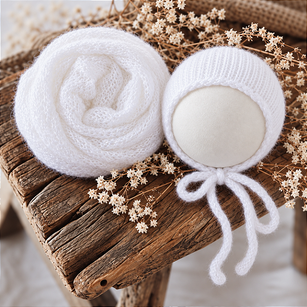 Conjunto Wrap Mohair Branco