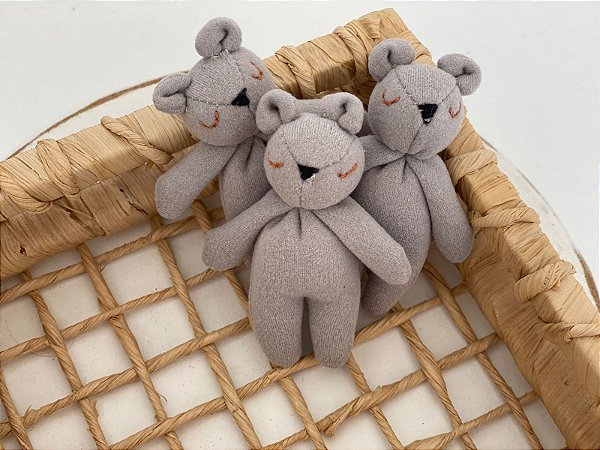 Mini Ursinho Soninho Cinza