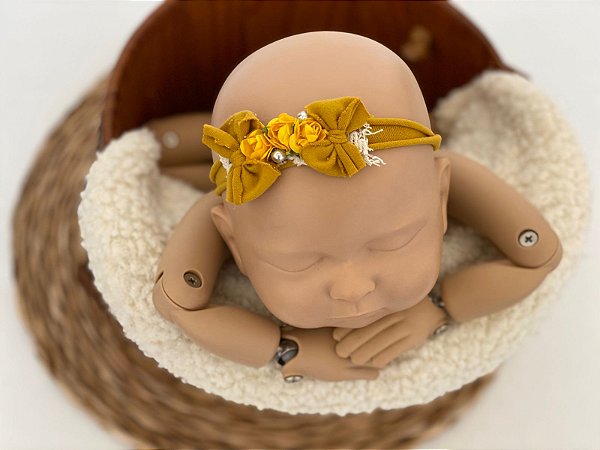 Headband Laís Mostarda