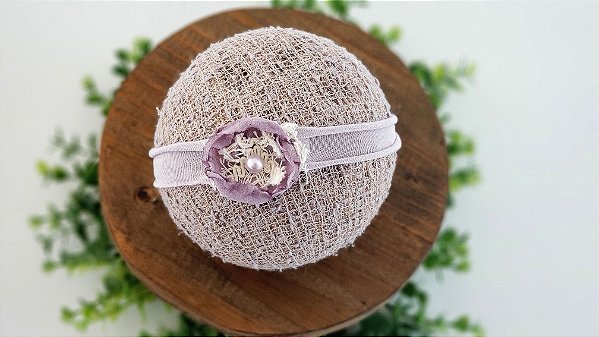 Headband Flor Lilac