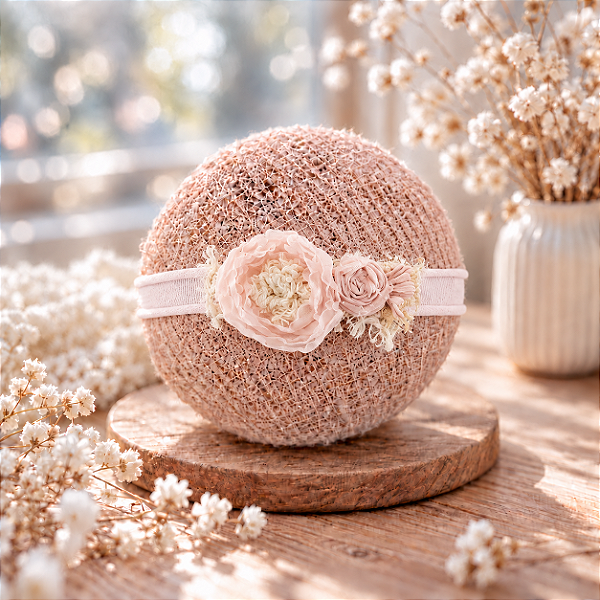 Headband Heloisa Rosa Bebê