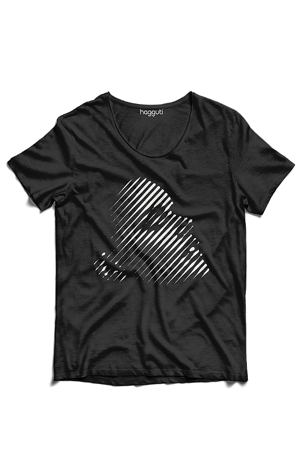 Camiseta Feminina Básica Hagguti – Gola Canoa Preta