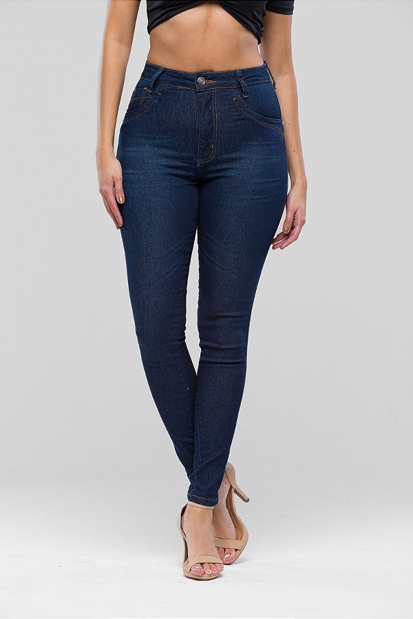 Calça Jeans Skinny Melinda Cintura Alta e com Empina Bumbum
