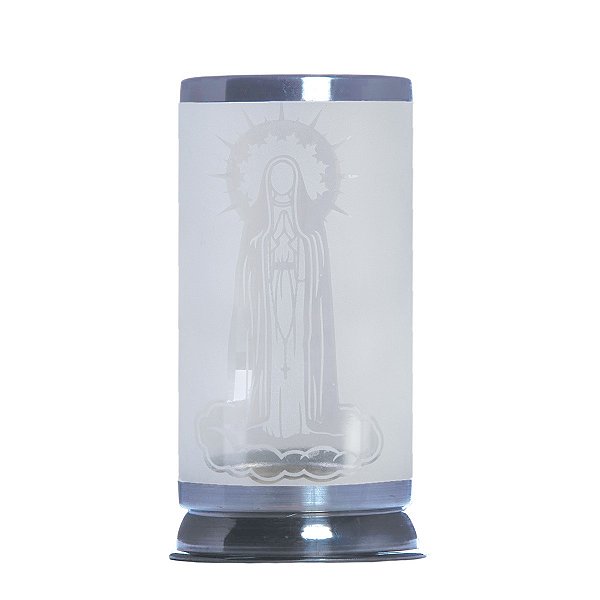Cúpula Porta vela Nossa Senhora de Fátima vidro jateado