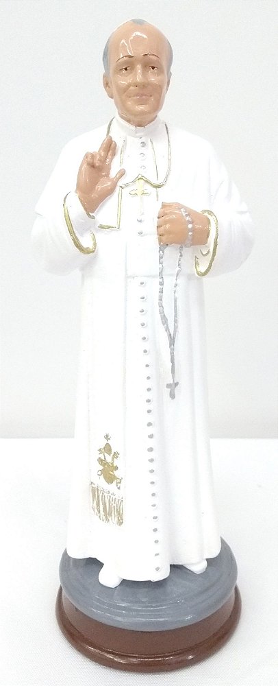 Imagem Do Papa João Paulo II 20 Cm Gesso