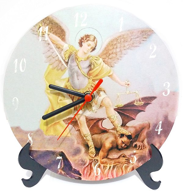 Relógio de mesa e parede São Miguel Arcanjo