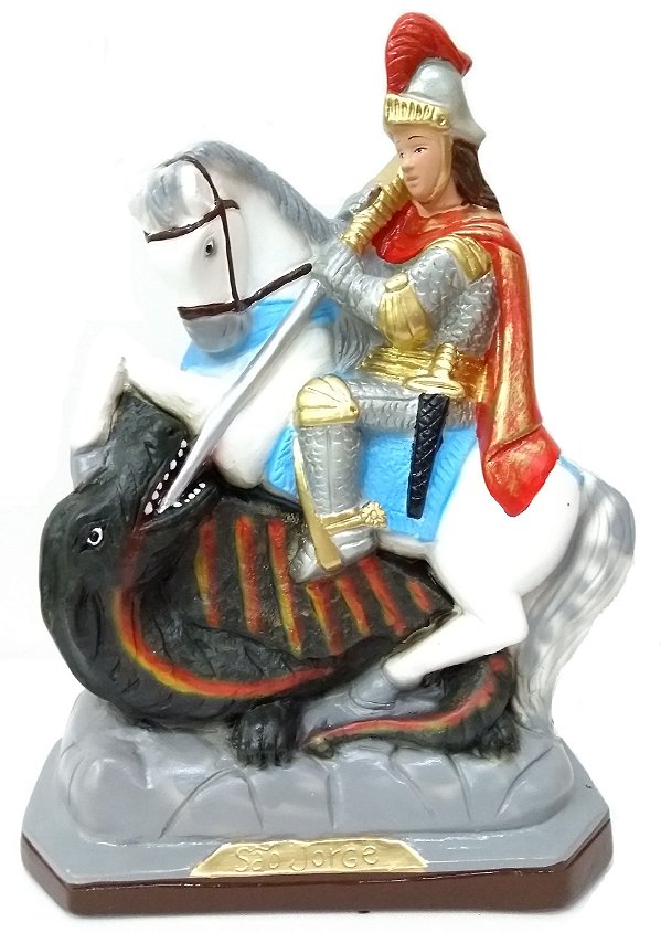 Imagem De São Jorge Gesso 30 Cm