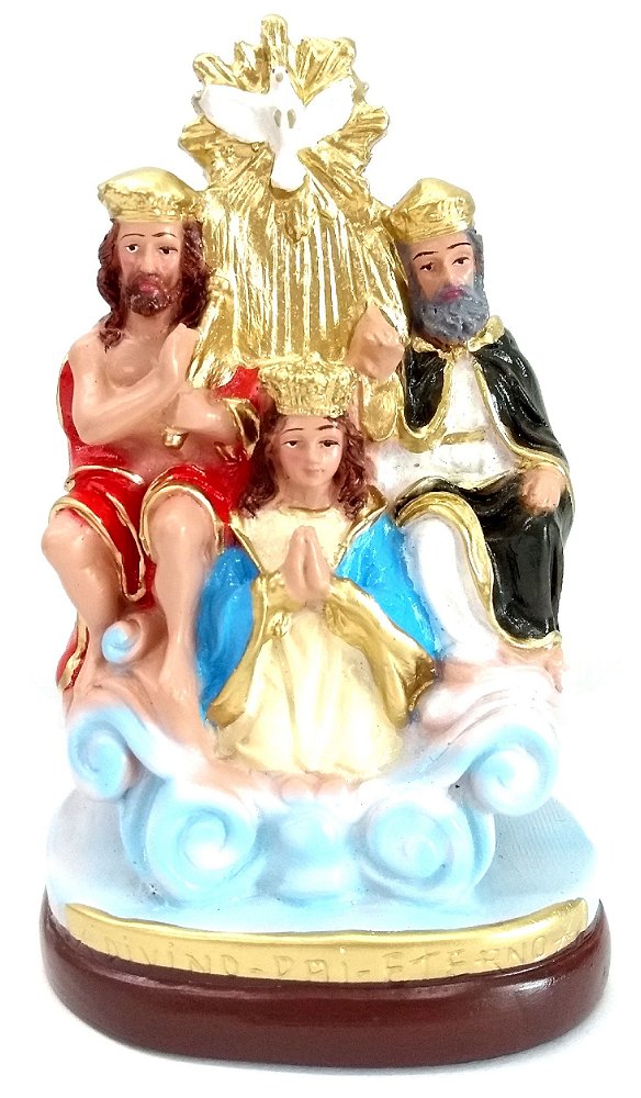 Imagem Escultura Divino Pai Eterno 15 Cm Gesso