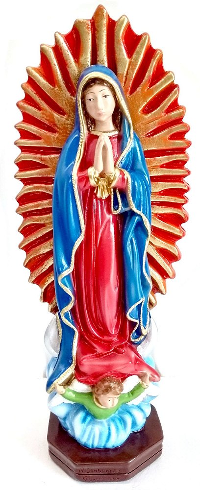Imagem Escultura Nossa Senhora de Guadalupe 35cm Gesso