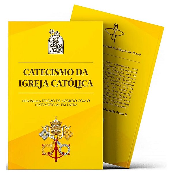 Livro Catecismo Igreja Católica Nova Capa e Edição Grande