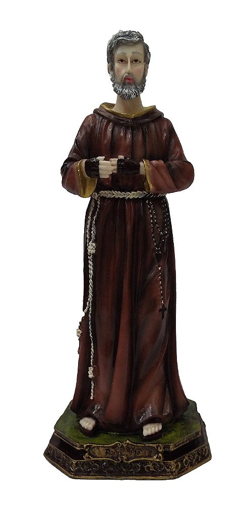 Imagem De Santo Padre Pio 30 Cm Resina Estatua