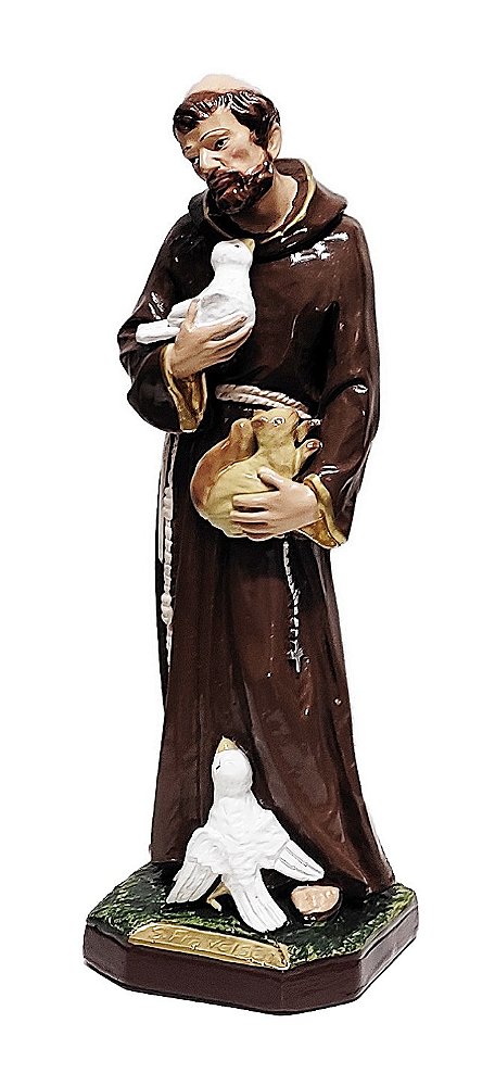 Imagem De São Francisco De Assis 30 Cm Gesso