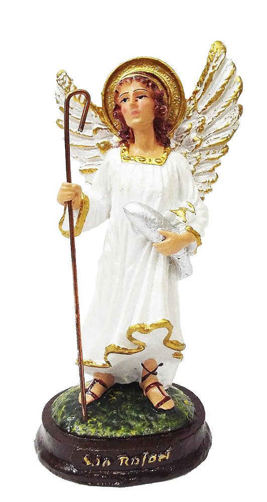 Imagem De São Rafael Arcanjo 15 Cm Resina Anjo Rafael