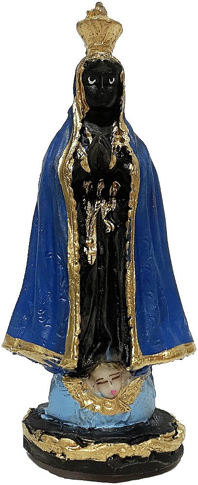 Imagem Escultura Nossa Senhora Aparecida 7cm Resina
