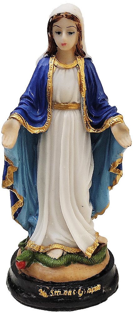 Imagem Estatua Nossa Senhora das Graças 15cm Resina