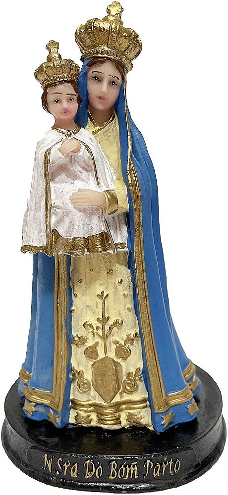 Imagem Estatua Nossa Senhora do Bom Parto 15 Cm Resina