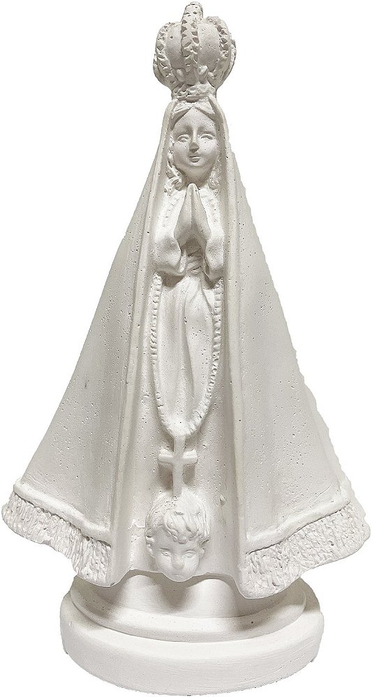Imagem Estatua Nossa Sra Aparecida 20 cm Gesso Sem Pintar