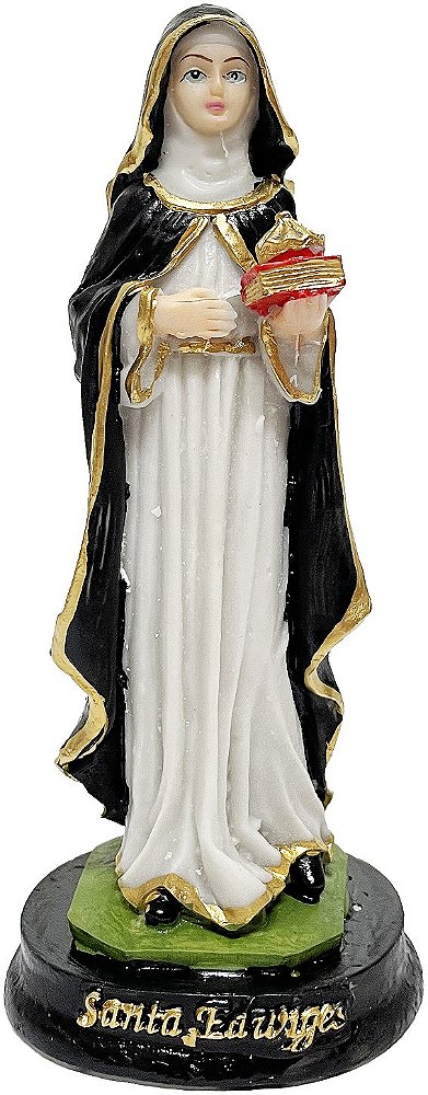 Imagem Estátua Santa Edwiges Edviges 15Cm Resina