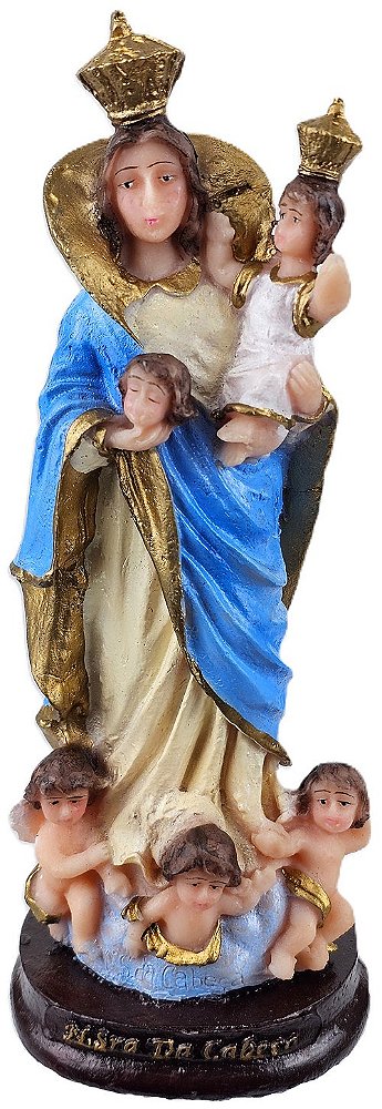 Imagem Estatua Nossa Senhora da Cabeça Resina 15cm
