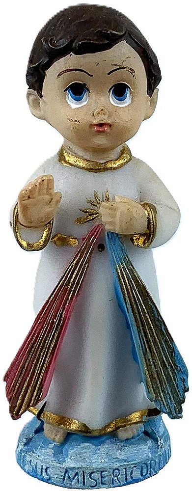 Imagem Jesus Misericordioso Infantil Resina 8cm
