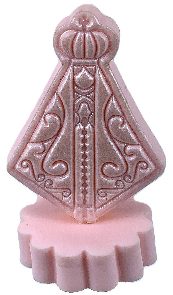 Imagem Nossa Senhora Aparecida Biscuit Rosa