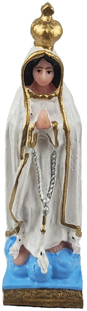 Imagem Escultura Nossa Senhora Fatima 7cm Resina