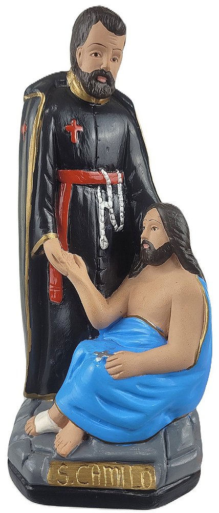 Imagem São Camilo de Lellis 20cm Gesso