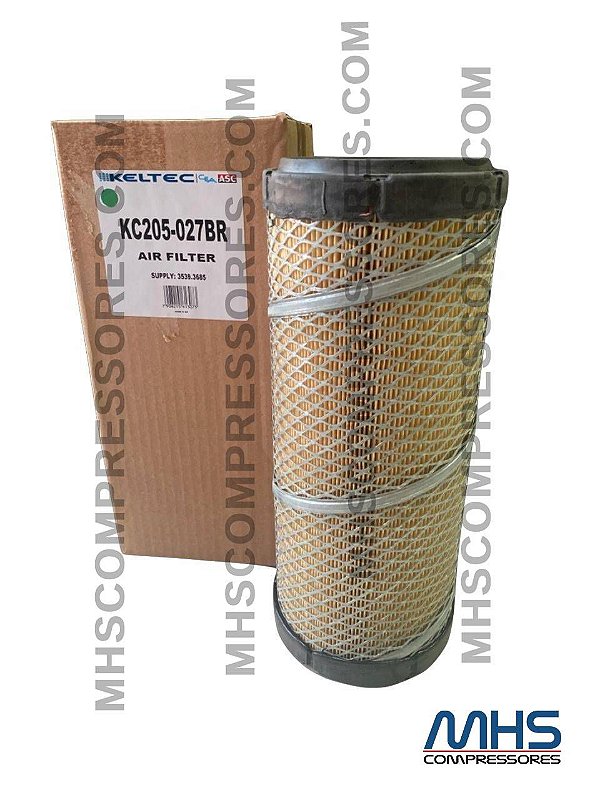 ELEMENTO FILTRO DE AR - ELGI - INGERSOLL - COMPAIR - SULLAIR