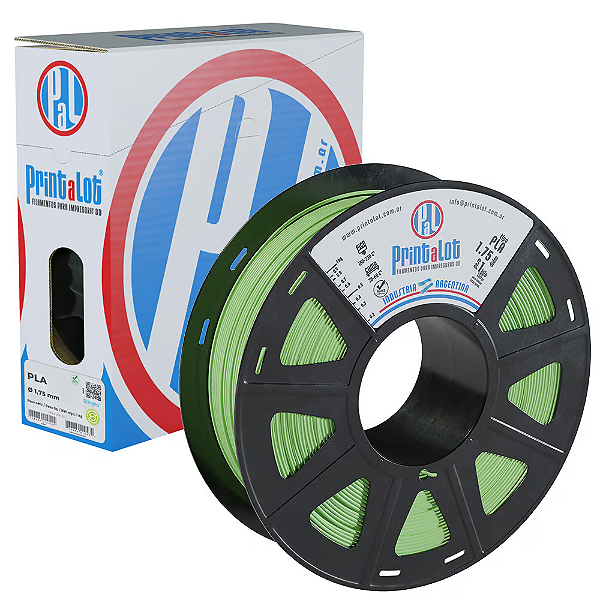 Filamento PLA Verde Maça 1,75mm 1Kg PrintaLot