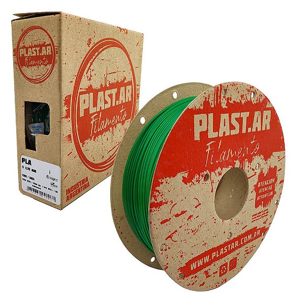 Filamento PLA Verde 1,75mm 1Kg PLAST.AR