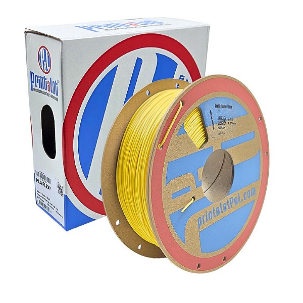 Filamento PLA FLEX Amarelo 1,75mm 1Kg PrintaLot