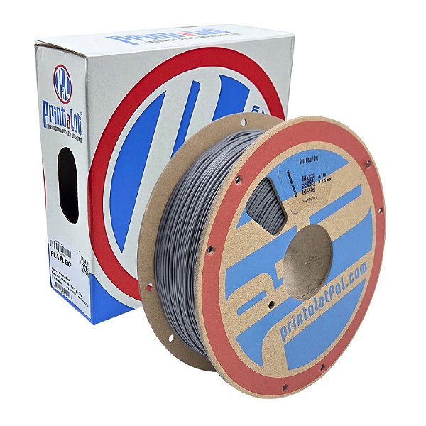 Filamento PLA FLEX Cinza 1,75mm 1Kg PrintaLot