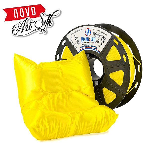 Filamento PLA ART Silk Amarelo Topazio 1,75mm 1kg Printalot