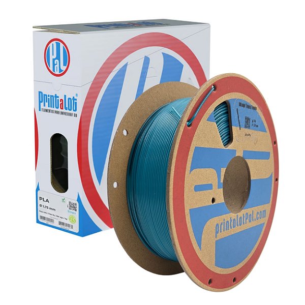 Filamento PLA Azul Turquesa 1,75mm 1Kg PrintaLot