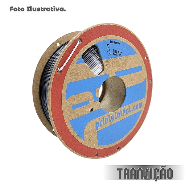 Filamento PLA 1,75mm 1 kg - Transição de Cor