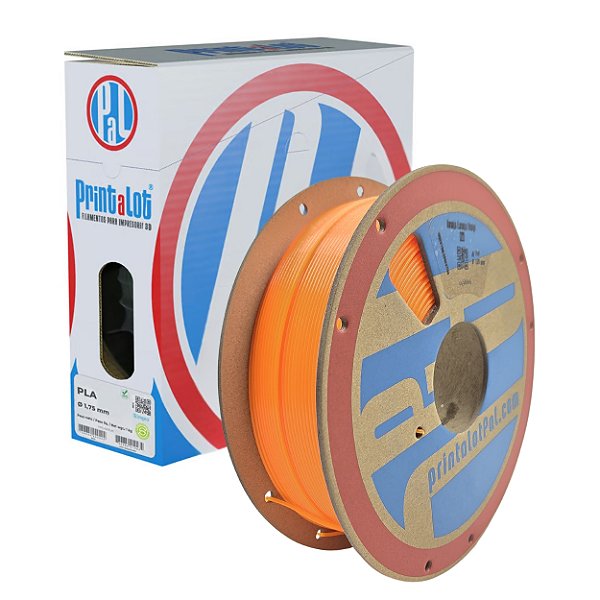 Filamento PLA Fluo Laranja 1,75mm 1Kg PrintaLot