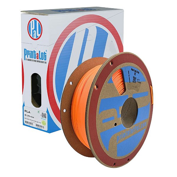 Filamento PLA Fluo Laranja 1,75mm 1Kg PrintaLot