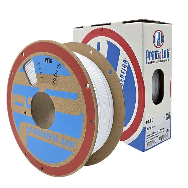 Filamento PETG Branco 1,75mm 1Kg PrintaLot