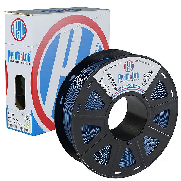 Filamento PLA Metal Azul Cobalto 1,75mm 1Kg PrintaLot