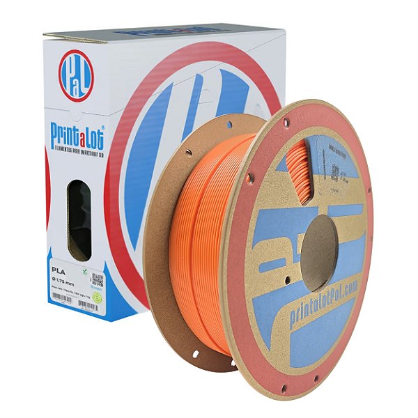 Filamento PLA Laranja 1,75mm 1Kg PrintaLot