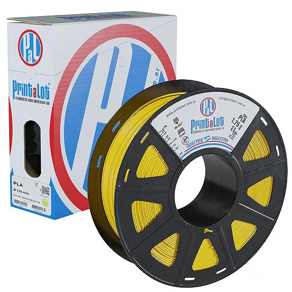 Filamento PLA Amarelo 1,75mm 1Kg PrintaLot