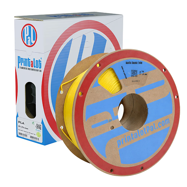 Filamento PLA Amarelo 1,75mm 1Kg PrintaLot