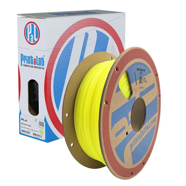 Filamento PLA Fluo Amarelo 1,75mm 1Kg PrintaLot
